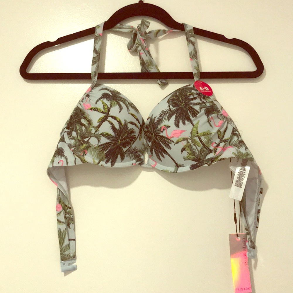 Flamingo bikini top